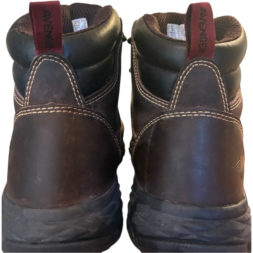 Avenger Framer Women's Work Boots Brown Leather Size 9